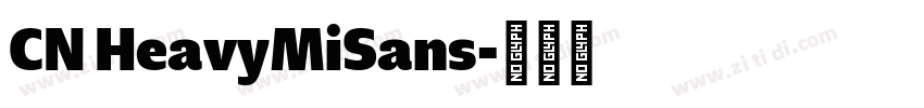 CN HeavyMiSans字体转换
